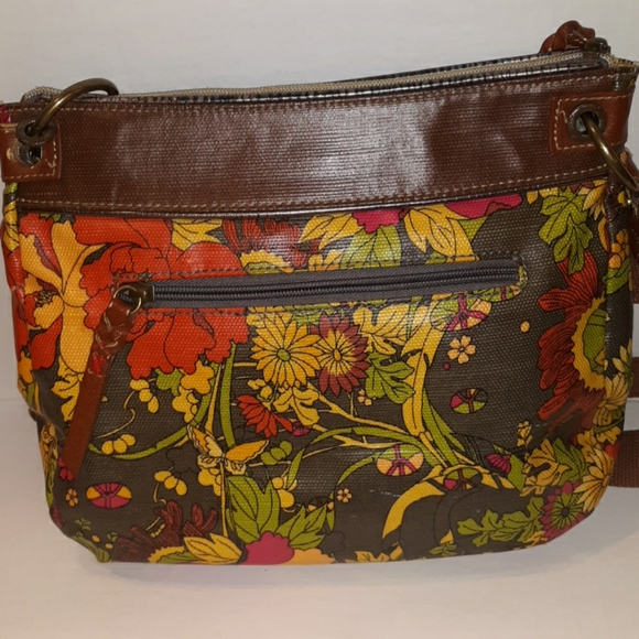 Beautiful Sakroots Floral print Boho Messenger Crossbody bag☆EUC☆ - Picture 4 of 8